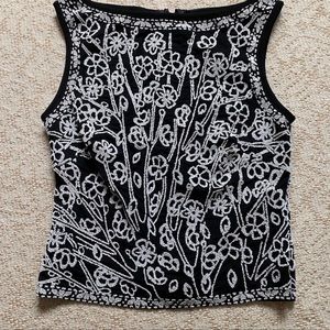 COPY - Tadashi beaded evening top